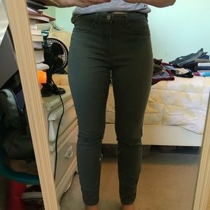 Olive Green Jegging Pants